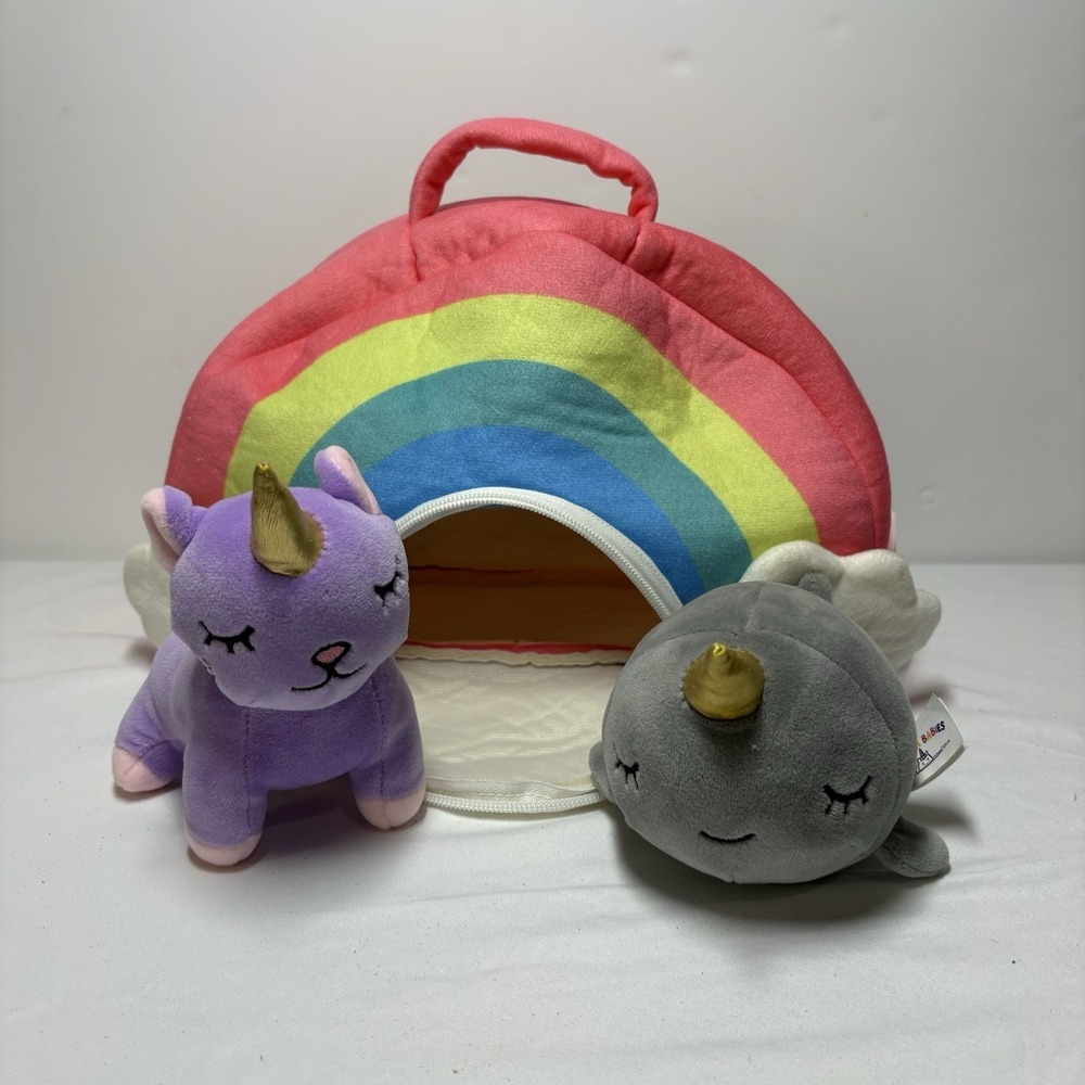 PixieCrush‎ Unicorn Stuffed Animal Set Kittycorn Narwhal Rainbow Plush
